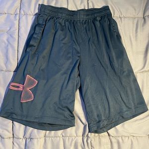 Under Armor Black and Red Basketball/Athletic Shorts, Men’s Small